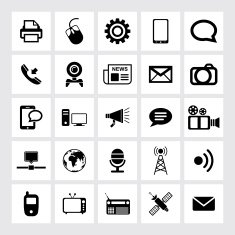 Communication and Media Icons N58