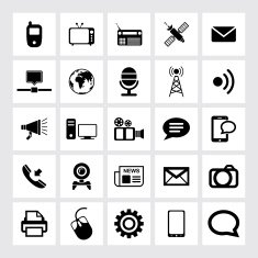 Communication and Media Icons N59