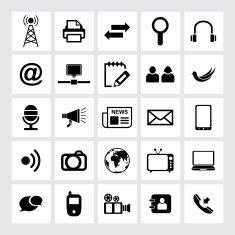 Communication and Media Icons N60