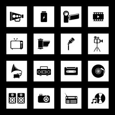 Communication and Media Icons N63
