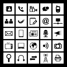 Communication and Media Icons N65
