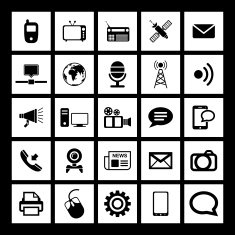 Communication and Media Icons N66