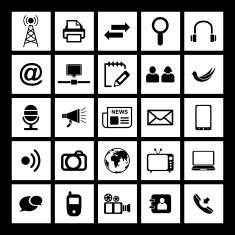 Communication and Media Icons N67
