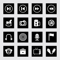 Communication and Media Icons N69
