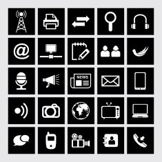 Communication and Media Icons N72