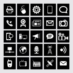 Communication and Media Icons N73