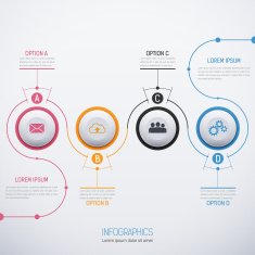 Modern vector abstract template for infographic3 N2