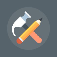 Configuration Coding theme flat style minimal stylish colorful
