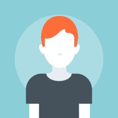 Male Avatar flat style colorful vector icon N2