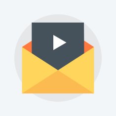 Video Marketing flat style colorful vector icon N3
