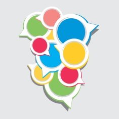 Bubble speech vector composition