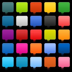Map pin icon empty rounded square color button black background