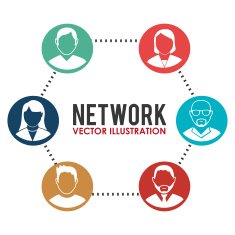 Social network design vector illustration N3