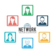 Social network design vector illustration N6