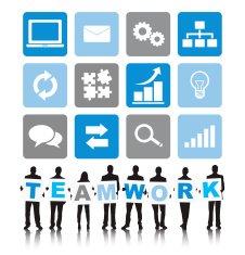 Vector of Business People and Teamwork Concept N3