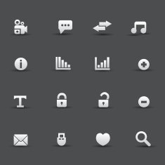 Web icons vector N6