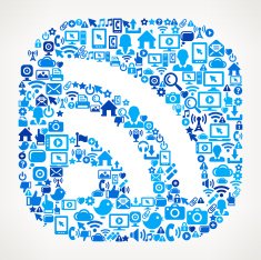 Wi-Fi Signal on vector technology pattern Background