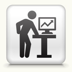 Square Button with Viewing Charts