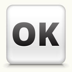Square Button with OK