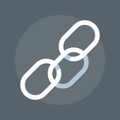 Web Link flat style colorful vector icon
