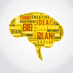 Vector Brain Typography Art N3
