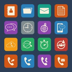 Phone and telecommunication icons