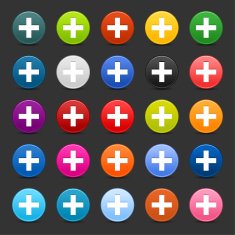 Plus sign circle icon web iternet button gray background