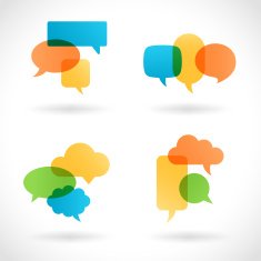Colorful Speech Bubbles N10