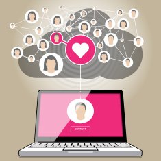 Digital romance via laptop N2