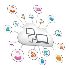 Cloud computing illustrattion