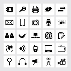 Communication and Media Icons N75