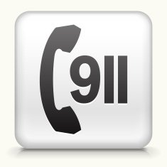 Square Button with nine11 Phone Service N2