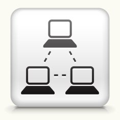 Square Button with Computer Web N2
