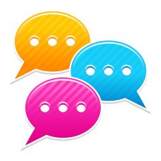 Speech bubble sticker icon chat room label web button N2