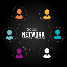 Social network design vector illustration N10