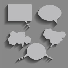Abstract Speech Bubbles N5