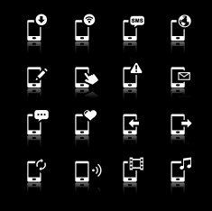 White Icons Set N38