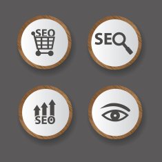 Search engine icons vector