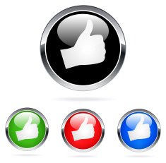 Set of thumbs up icons - Illustration N2