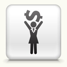 icon with silhouette of a business person N2