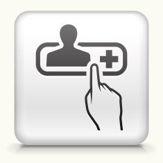 Square Button with Contact Info N3