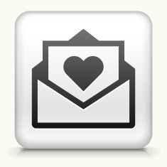 Square Button with Love Letter N2