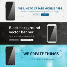 Vector webdesign banners