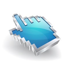 3d Glossy Vector Hand Icon
