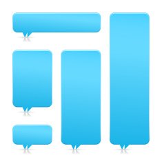 Blank speech bubble icon rounded rectangle empty button