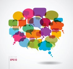 Colored Speech Bubbles Group N2