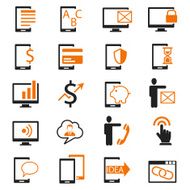 Business and communication icon set N9