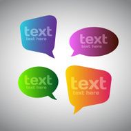 Colorful Speech Bubbles N16