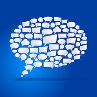 Speak bubbles stickers N4