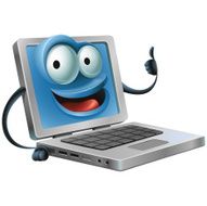 Laptop Carton - Thumbs Up
